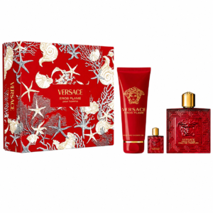 Versace Men's Eros Flame 3pcs EDP Gift Set Fragrances